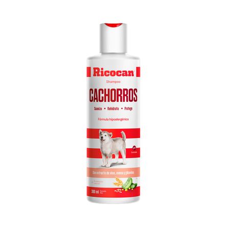 Shampoo Hipoalergenico para Cachorros Ricocan Frasco 380ml Shampoo Hipoalergenico para Cachorros Ricocan Frasco 380ml