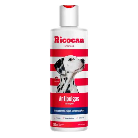 Shampoo Antipulgas para Perro Adulto Ricocan en Frasco 380ml Shampoo Antipulgas para Perro Adulto Ricocan en Frasco 380ml