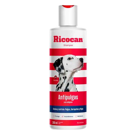 Shampoo Antipulgas para Perro Adulto Ricocan en Frasco 380ml