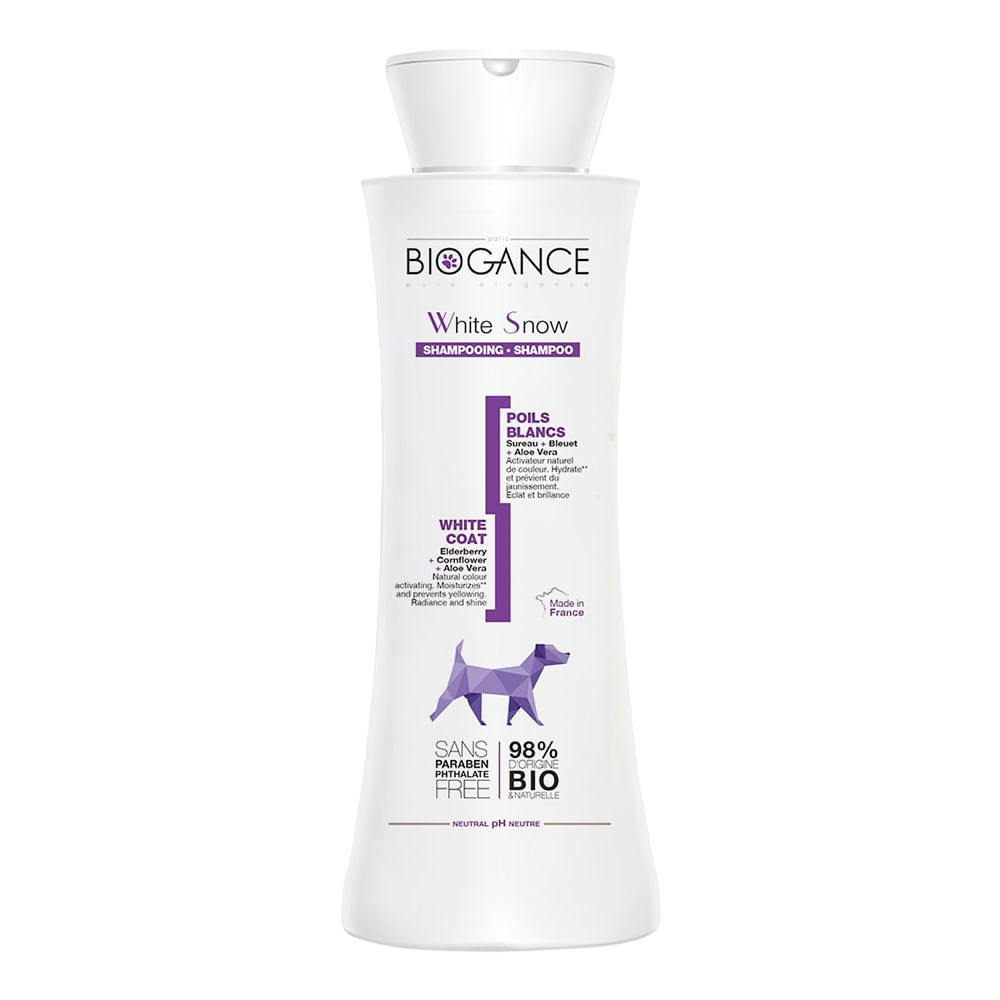 Shampoo Biogance para Perros Orgánico White Snow 250ml Promart