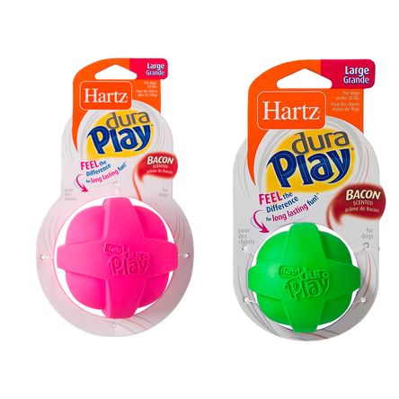 Juguete para Perro Hartz Dura Play Pelota Goma Con Campana L