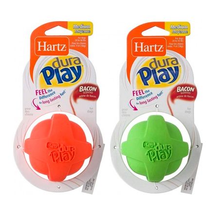 Juguete Para Perro Dura Play Pelota Goma Con Campana Hartz M