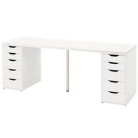 Escritorio Gamer Kanna 180cm Ventitas Home Blanco