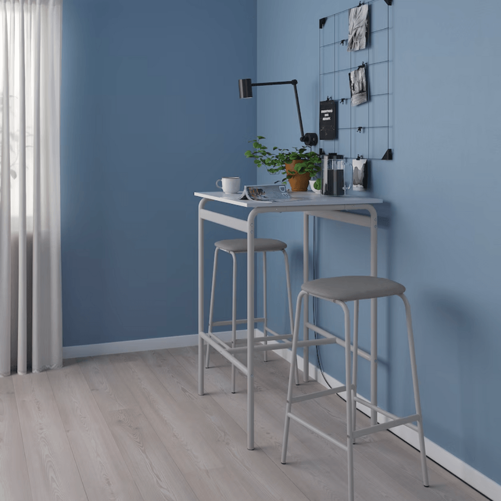 COMBO Mesa + 2 Sillas Multifunción Ventitas Home Gris