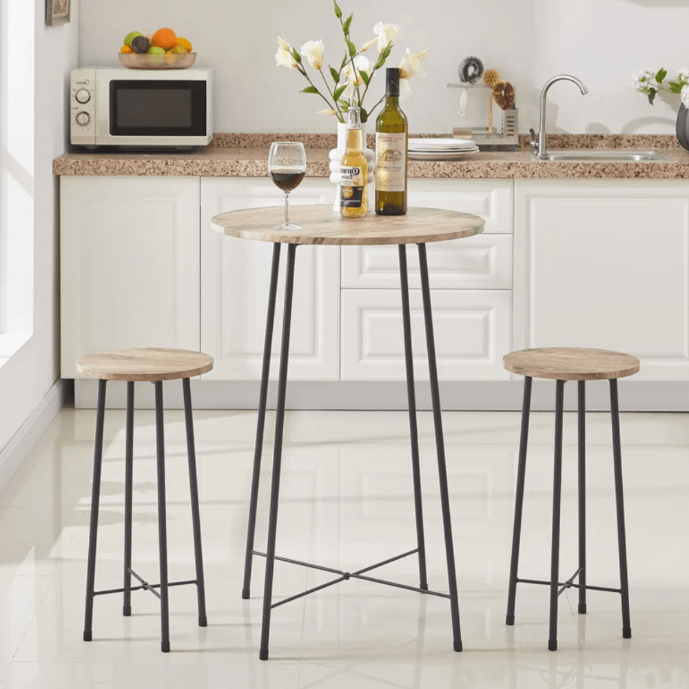 Mesa Bar + 2 Sillas Bosch Ventitas Home Rovere