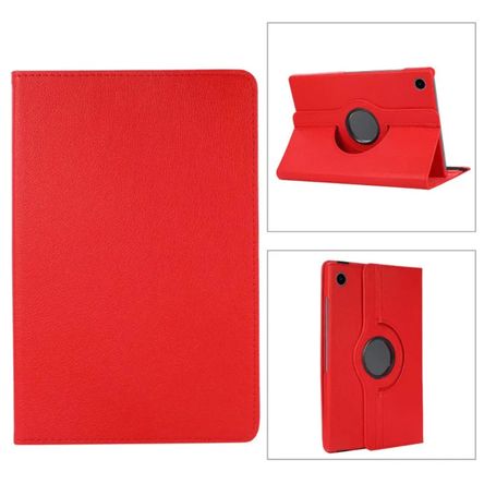 Funda Giratoria Compatible con Tablet Samsung A8 10,5 SM-X200/X205 Rojo