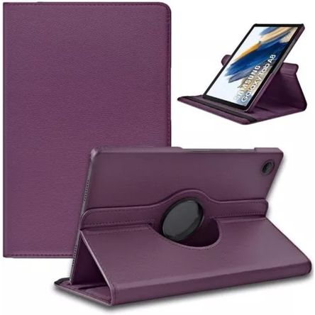 Funda Giratoria Compatible con Tablet Samsung A8 10,5 SM-X200/X205 Morado