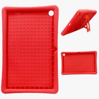 Funda de Silicona Compatible con Tablet A8 10,5"" SM-X200/X205 Rojo