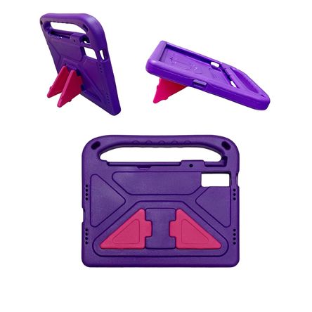 Funda de Goma con Diseño Triangulo Compatible con Tablet Xiaomi Pad 10,6 Morado