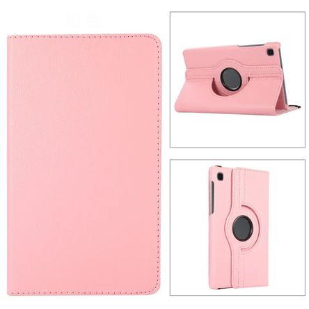 Funda Giratoria Compatible con Tablet Samsung A7 lite SM-T220 8.7? Rosado