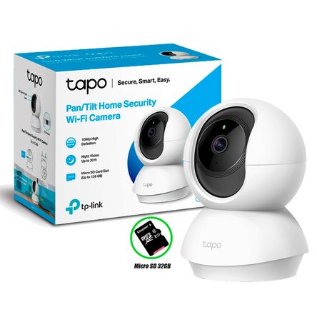 Cámara de Vigilancia Wi Fi Tp Link Tapo C200 360 1080P Fhd Sd 64Gb Tp-Link