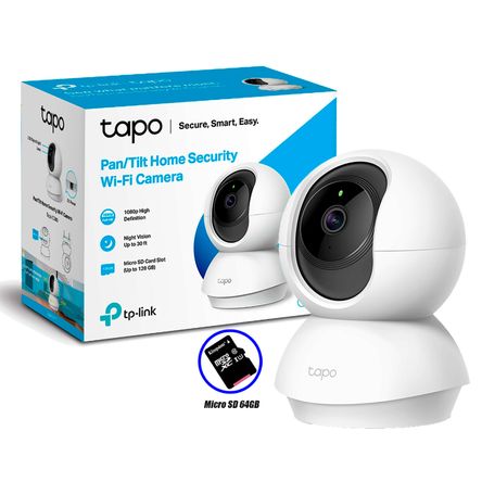 Cámara de Vigilancia Wi Fi Tp Link Tapo C200 360 1080P Fhd Sd 128Gb Tp-Link