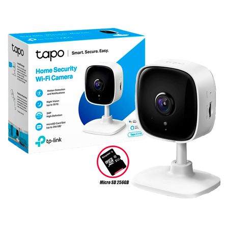 Cámara de Vigilancia Wi Fi Tp Link Tapo C200 Giratoria 360 1080P Fhd Tp-Link