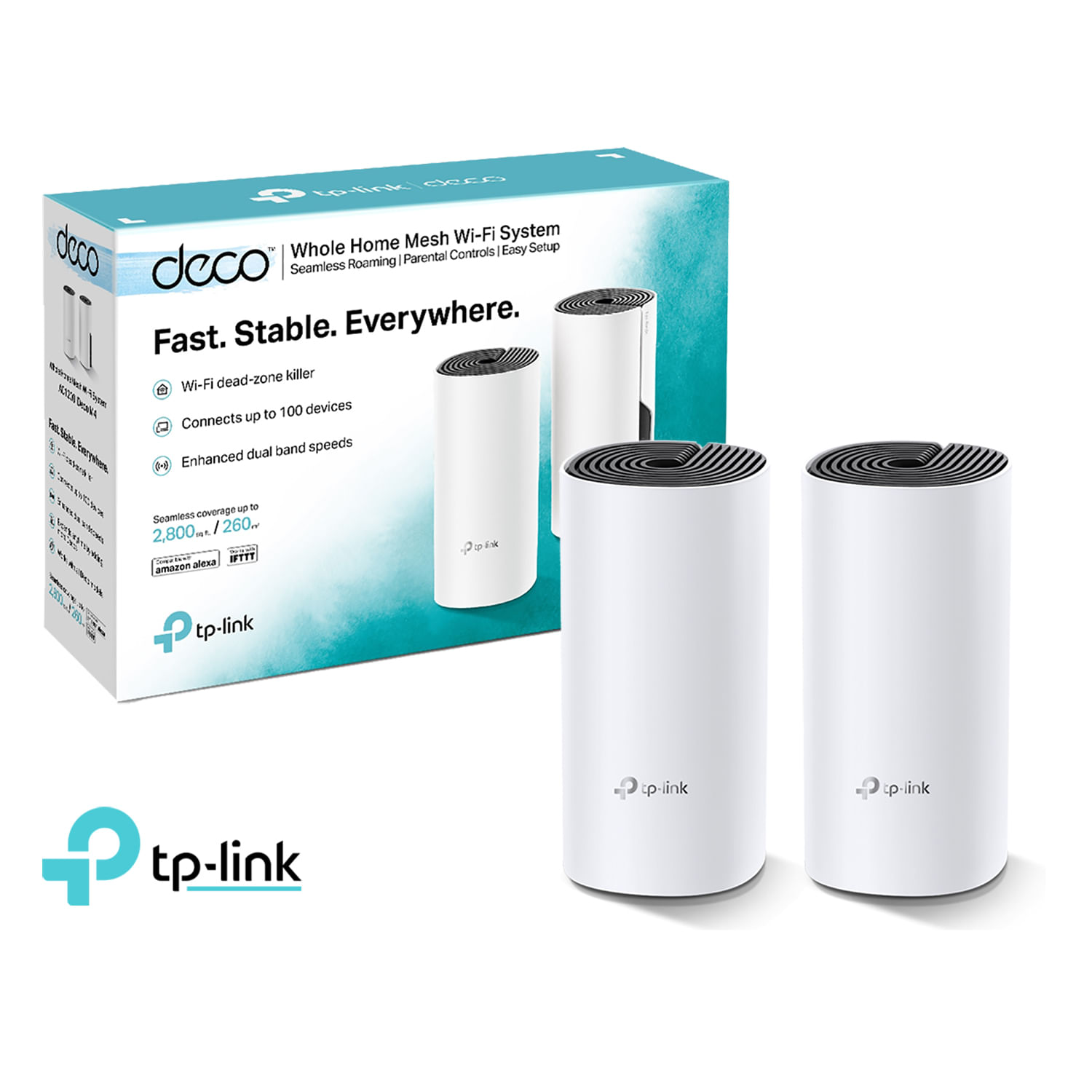 TP Link Deco M4 2 Pack Sistema WiFi 5 GHz 2,4 GHz Mesh AC1200