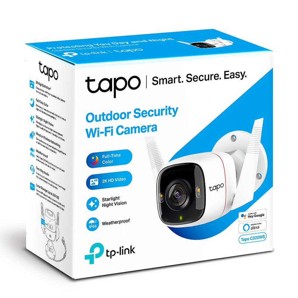 Cámara de seguridad wifi Tapo C320WS MemoriaSD 128GB Tp Link - Promart