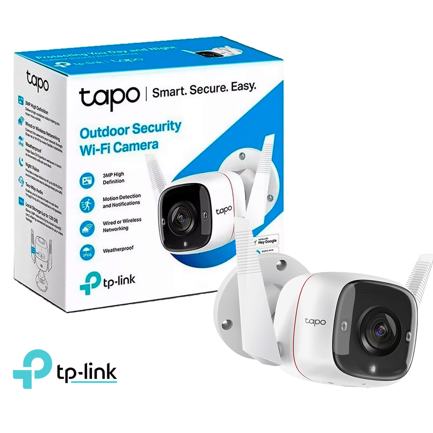Cámara de Seguridad Wi Fi Exterior Tp Link Tapo C310 3Mp