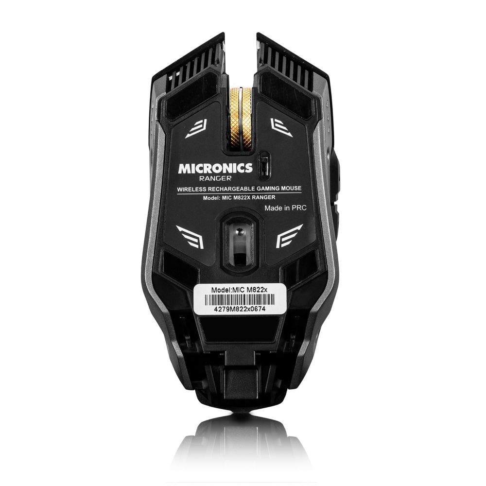 Mouse Gammer Inalámbrico Recargable Con Luces Led Ranger Micronics ...