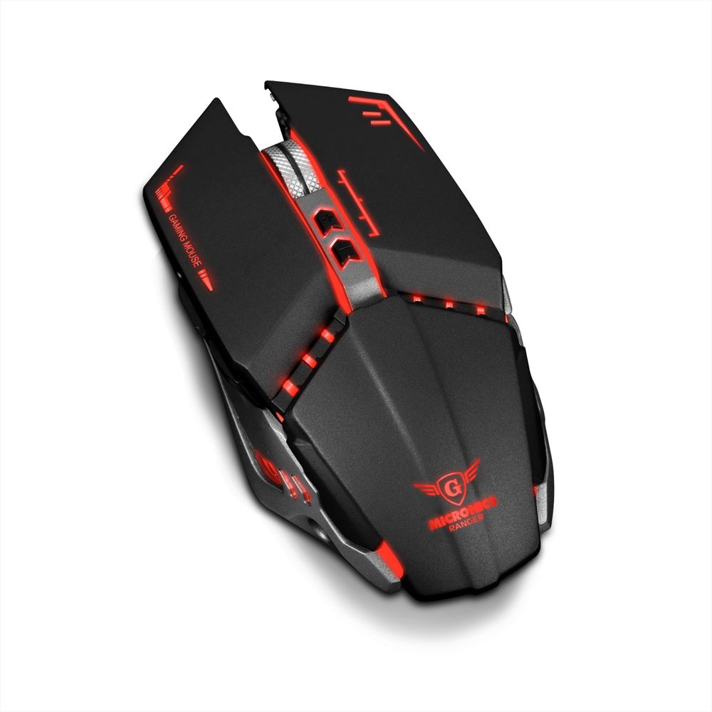 Mouse Gammer Inalámbrico Recargable Con Luces Led Ranger Micronics ...