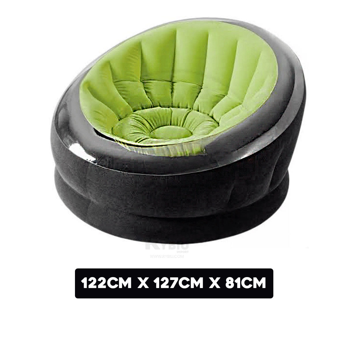 Hinchable Sofa Verde Ideal para 1 Persona
