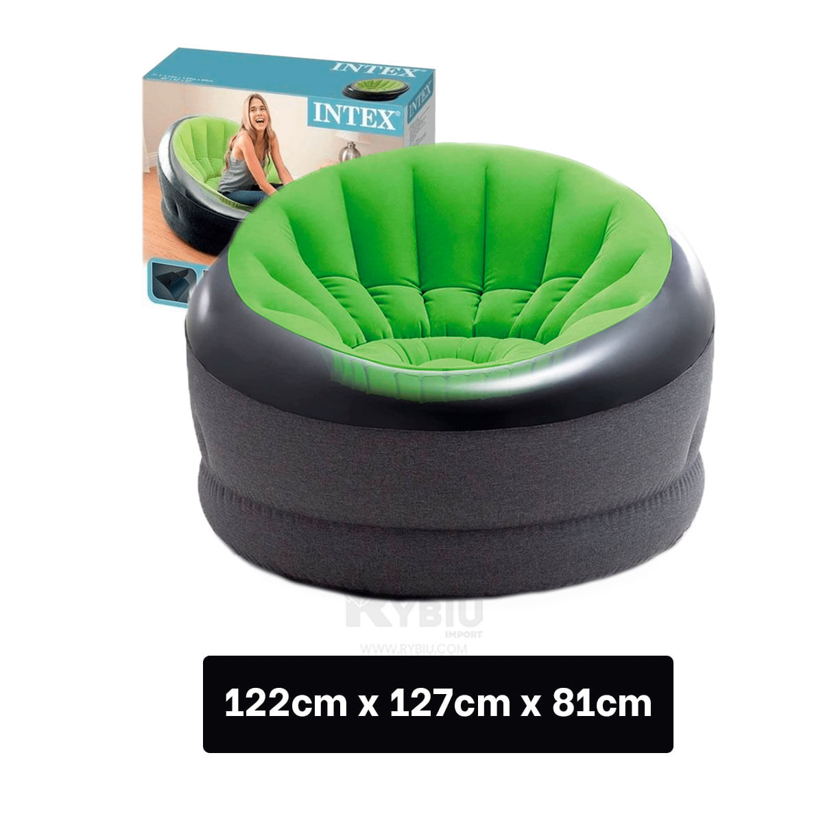 Generico Sofa Hinchable de Color Verde