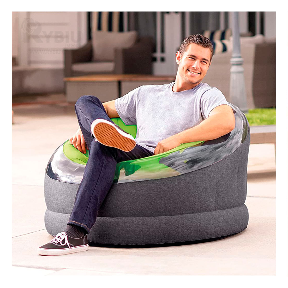 Firme y Comodo Sofa Inflable con PVC de Alta Calidad