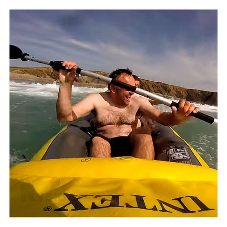 Resistentes Remos Color Negro para Kayak