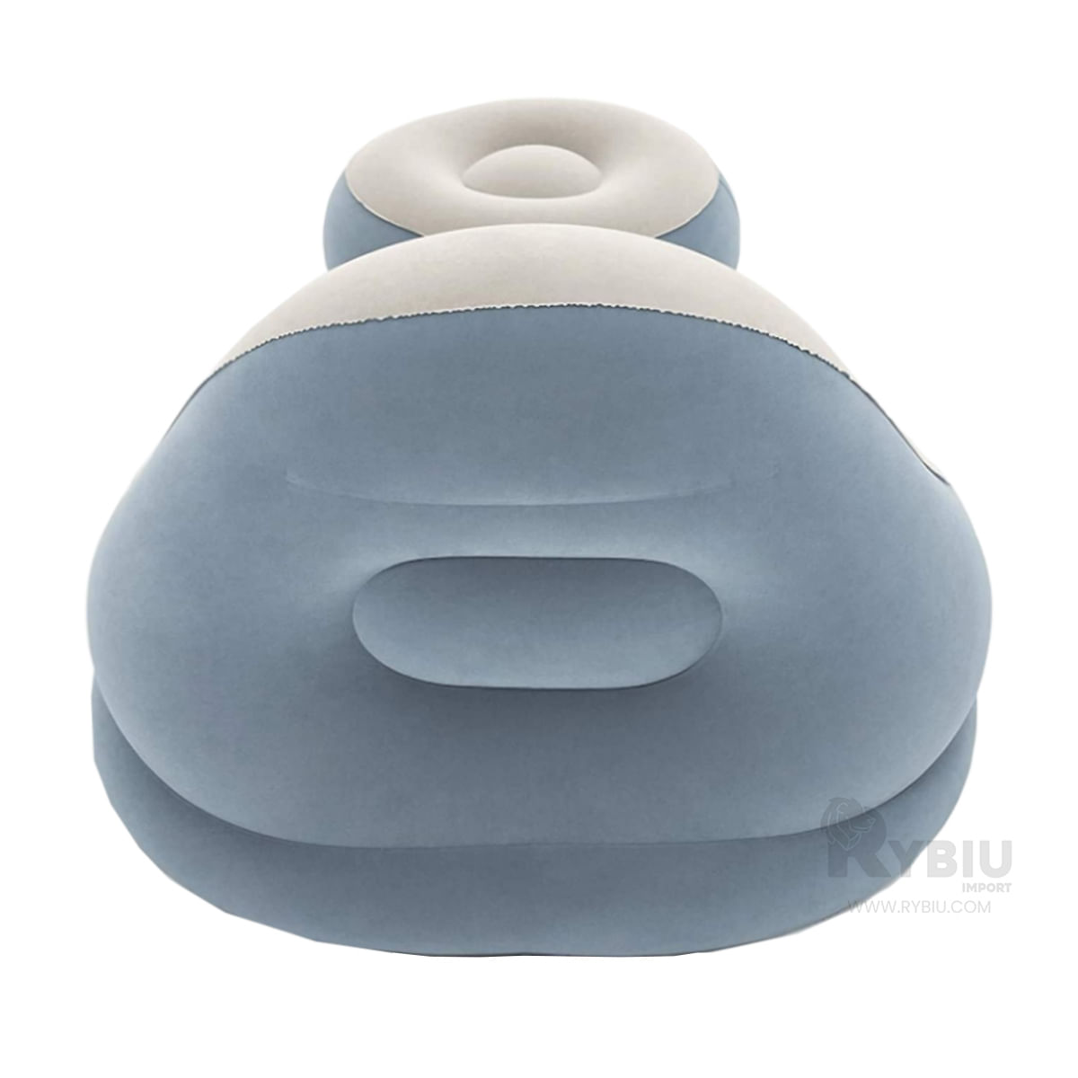 Sofa Hinchable Rinconero de Color Celeste