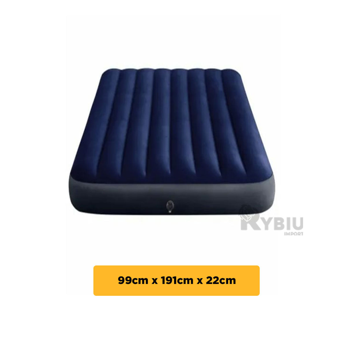Suave Colchon Inflable de 1.5 Plazas Azul
