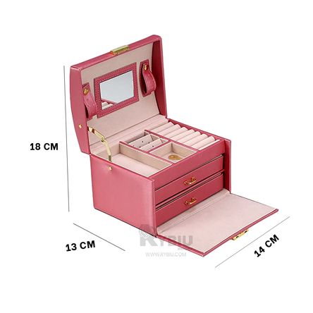 Hermoso Organizador 3 Niveles de Color Rosado RYBIU IMPORT