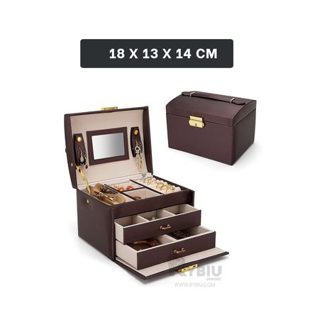 Hermoso Organizador 3 Niveles de Color Marron RYBIU IMPORT