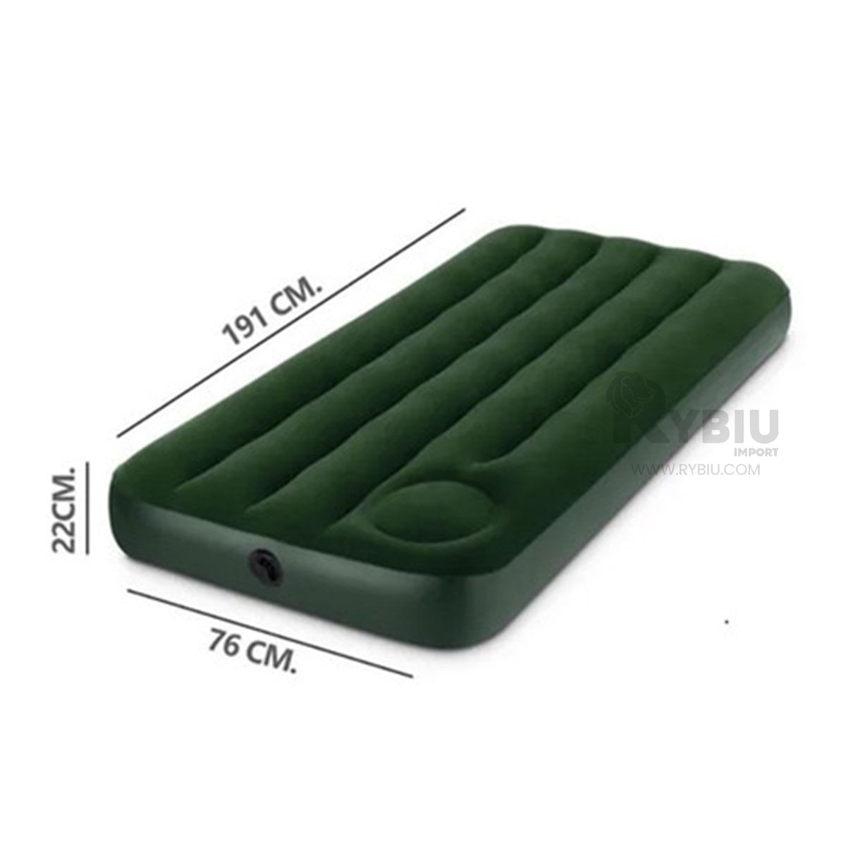 Resistente Colchon Inflable en Color Verde