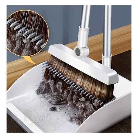 Recogedor y Escoba de Pelo Suelto e Inoxidable Recogedor y Escoba de Pelo Suelto e Inoxidable