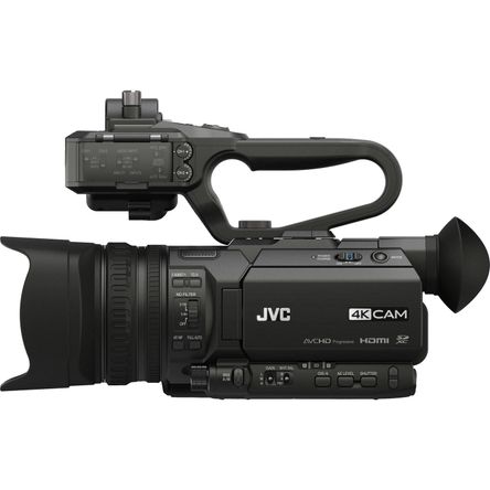 Cámara de Vídeo Profesional Compacta Jvc Gy Hm170Ua 4Kcam con Unidad de Audio en La Parte Superior D