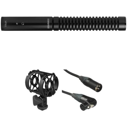 Kit de Micrófono Shure Vp82 Short Shotgun con Montura Antivibración y Cable Xlr