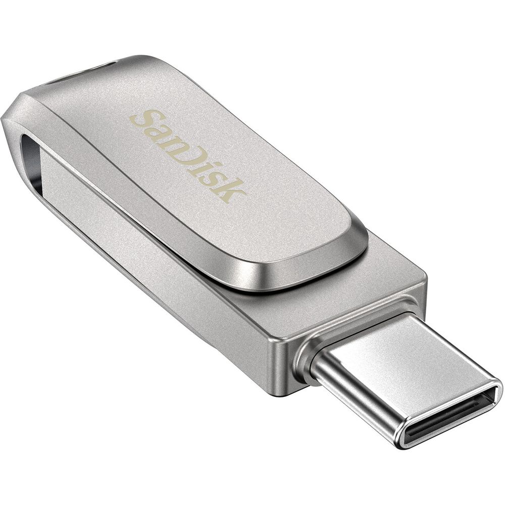 Memoria USB 256 GB Sandisk, Ultra Dual, Tipo-C, USB 3.1, 150MB-S,  Negro-Plata