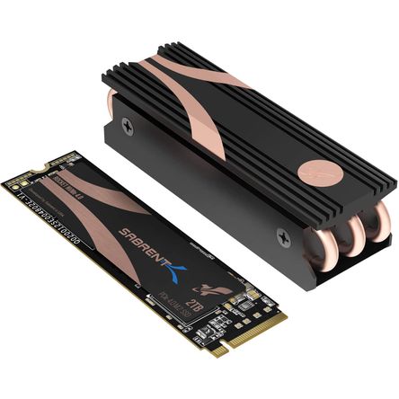 Ssd Interno Sabrent Rocket Nvme Pcie 4.0 M.2 2280 de 2Tb con Disipador de Calor