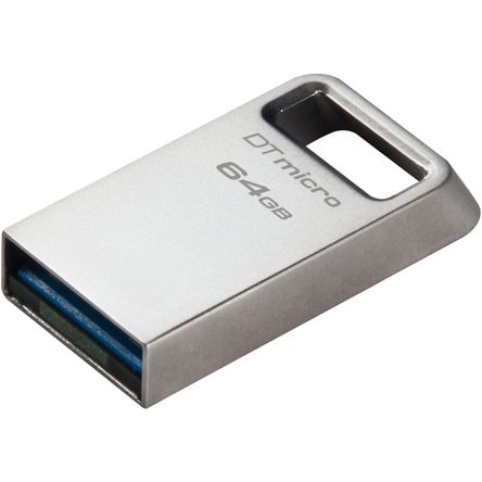 Unidad Flash Usb Kingston Datatraveler Micro de 64Gb Plata Unidad Flash Usb Kingston Datatraveler Micro de 64Gb Plata