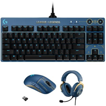 Kit de Teclado Mecánico Mouse y Headset Logitech G G Pro para League Of Legends