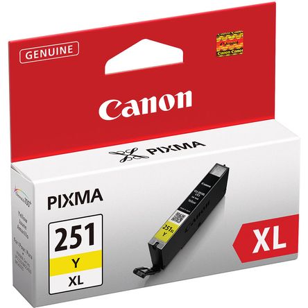 Cartucho de Tinta Amarilla de Alta Capacidad Canon Cli 251Y Xl