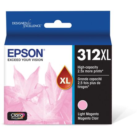 Cartucho de Tinta Epson T312Xl Light Magenta Claria Photo Hd con Sensormatic