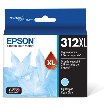 Cartucho de Tinta Epson T312Xl Light Cyan Claria Photo Hd con Sensormatic