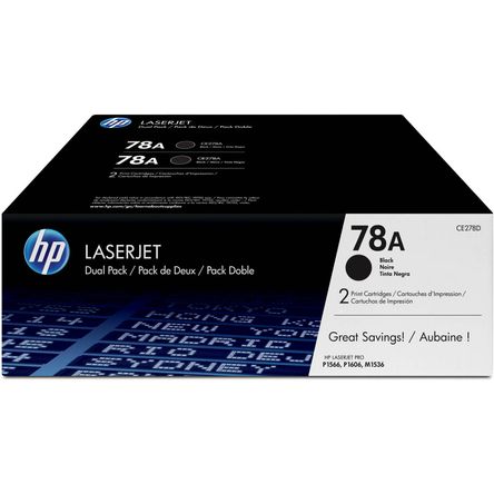 Cartucho de Tóner Negro Hp 78A Laserjet Paquete Doble