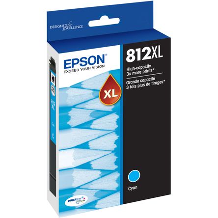 Cartucho de Tinta de Alta Capacidad Epson T812 Cyan con Sensormatic