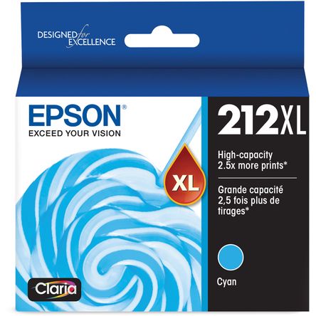 Cartucho de Tinta Epson Claria 212Xl de Alta Capacidad en Color Cian