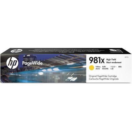 Cartucho de Tinta Amarilla Hp 981X de Alto Rendimiento para Pagewide