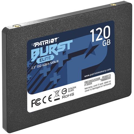 Ssd Interno Sata Iii de 2.5 Patriot Burst Elite de 120Gb