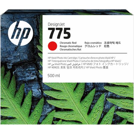 Cartucho de Tinta Original Hp 775 Chromatic Red de 500Ml para Impresora Designjet Z6 Pro de 64