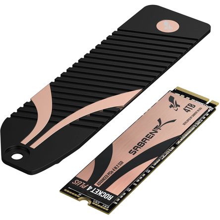 Ssd Interno Sabrent Rocket 4 Plus Nvme M.2 de 4Tb con Disipador de Calor para Playstation 5