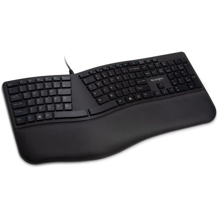 Teclado con Cable Kensington Pro Fit Ergo Negro