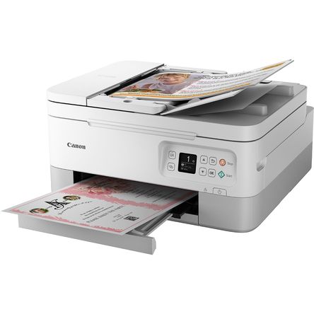 Impresora Multifunción Inalámbrica Canon Pixma Tr7020A a Color Blanco Impresora Multifunción Inalámbrica Canon Pixma Tr7020A a Color Blanco